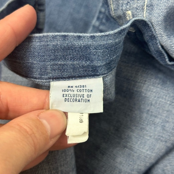 Polo Ralph Lauren Women’s Classic Cotton Denim Collared Button Down Size Small - Picture 11 of 13
